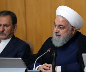 epa07657688 A handout photo made available by the Iranian presidential office shows Iranian president Hassan Rouhani speaks during the weekly cabinet meeting in Tehran, Iran, 19 January 2019. Media reported that Rouhani said that scaling down from some of nuclear deal commitments was the minimum thing, that we could do against US withdrawal from the deal. Iran earlier announced that until 08 July 2019 if nothing happens by the European side following nuclear deal, again they will scale down some other nuclear deal commitments.  EPA/IRAN PRESIDENTIAL OFFICE / HANDOUT  HANDOUT EDITORIAL USE ONLY/NO SALES