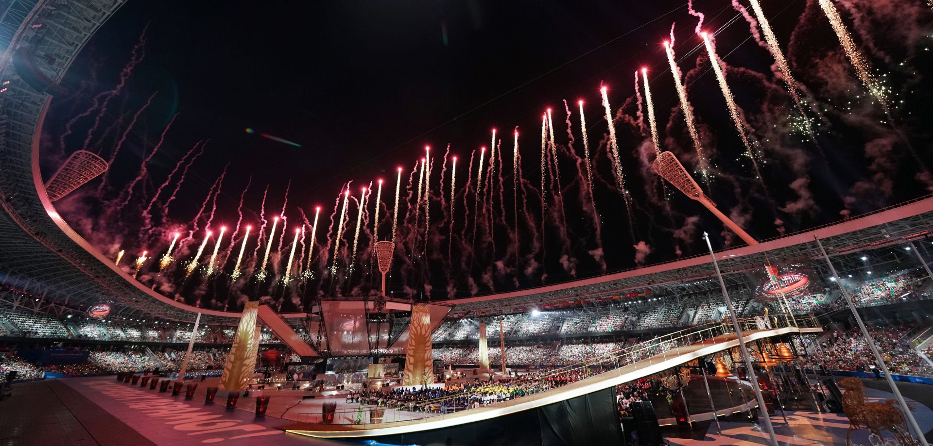 Minsk, 21.06.2019 - Sveèana ceremonija otvaranja 2. Europskih igara Minsk 2019 na Dinamo stadionu u Minsku. 
foto HINA/ Damir SENÈAR/ ds
