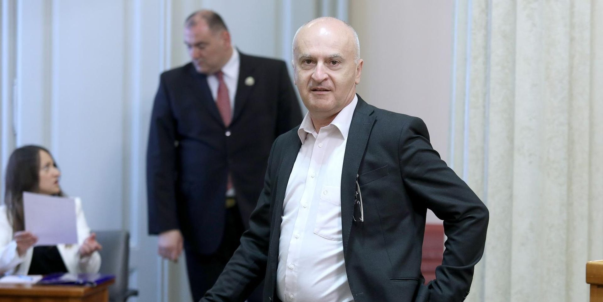 02.05.2019., Zagreb - Sabor je 12. sjednicu nastavio raspravom o izmjeni i dopuni Zakona o trzistu elektricne energije. Predrag Fred Matic.
Photo: Patrik Macek/PIXSELL