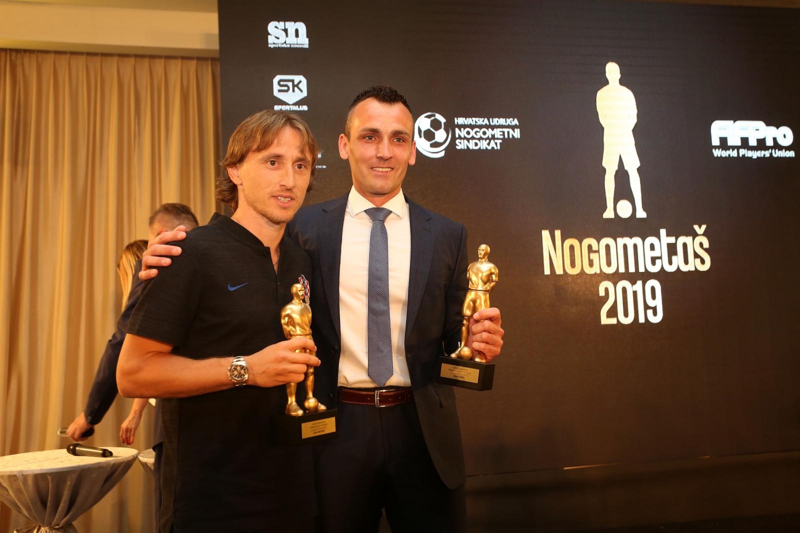 02.06.2019., Opatija - Dodjela nogometnih nagrada u organizaciji Hrvatska udruga Nogometni sindikat u hotelu Royal. Nagradjeni Luka Modric, Ivan Bebek Photo:Goran Kovacic/PIXSELL