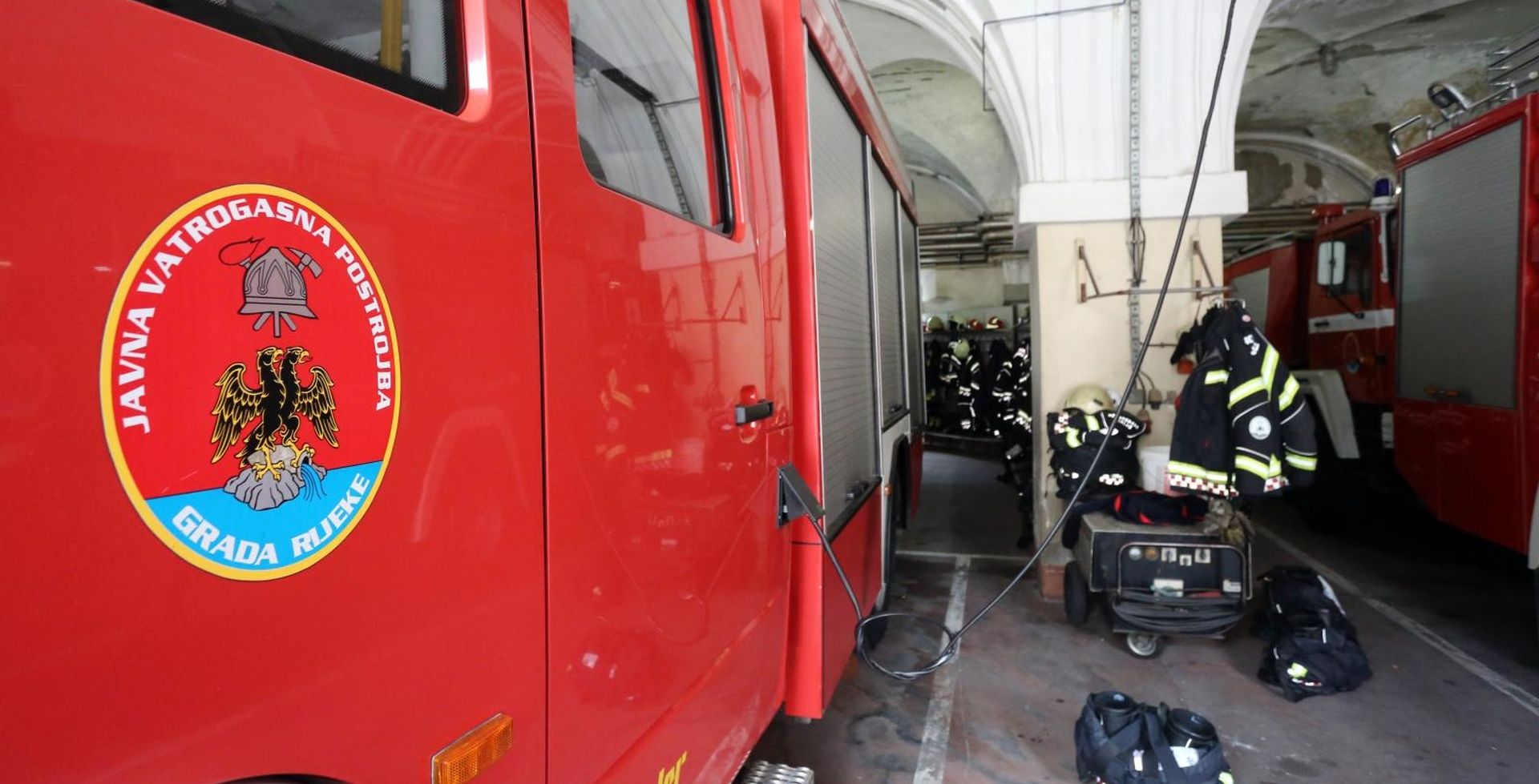 04.05.2018., Rijeka - Obiljezavanje Dana vatrogasaca i njihova zastitnika sv. Florijana u Javnoj vatrogasnoj postrojbi Grada Rijeke. 
Photo: Goran Kovacic/PIXSELL