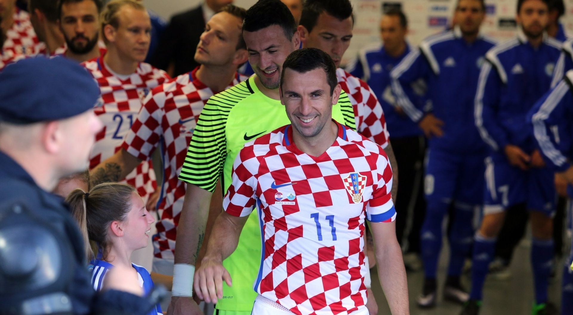 04.06.2016., Rijeka - Pripremna nogometna utakmica hrvatske reprezentacije uoci odlaska na EURO 2016, Hrvatska - San Marino. Darijo Srna.
Photo: Goran Kovacic/PIXSELL
