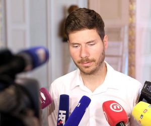 05.06.2019., Zagreb - Saborski zastupnik Ivan Pernar odrzao je konferenciju za medije na kojoj je govorio o stanju i dogadjanjima u Zivom zidu. 
Photo: Patrik Macek/PIXSELL