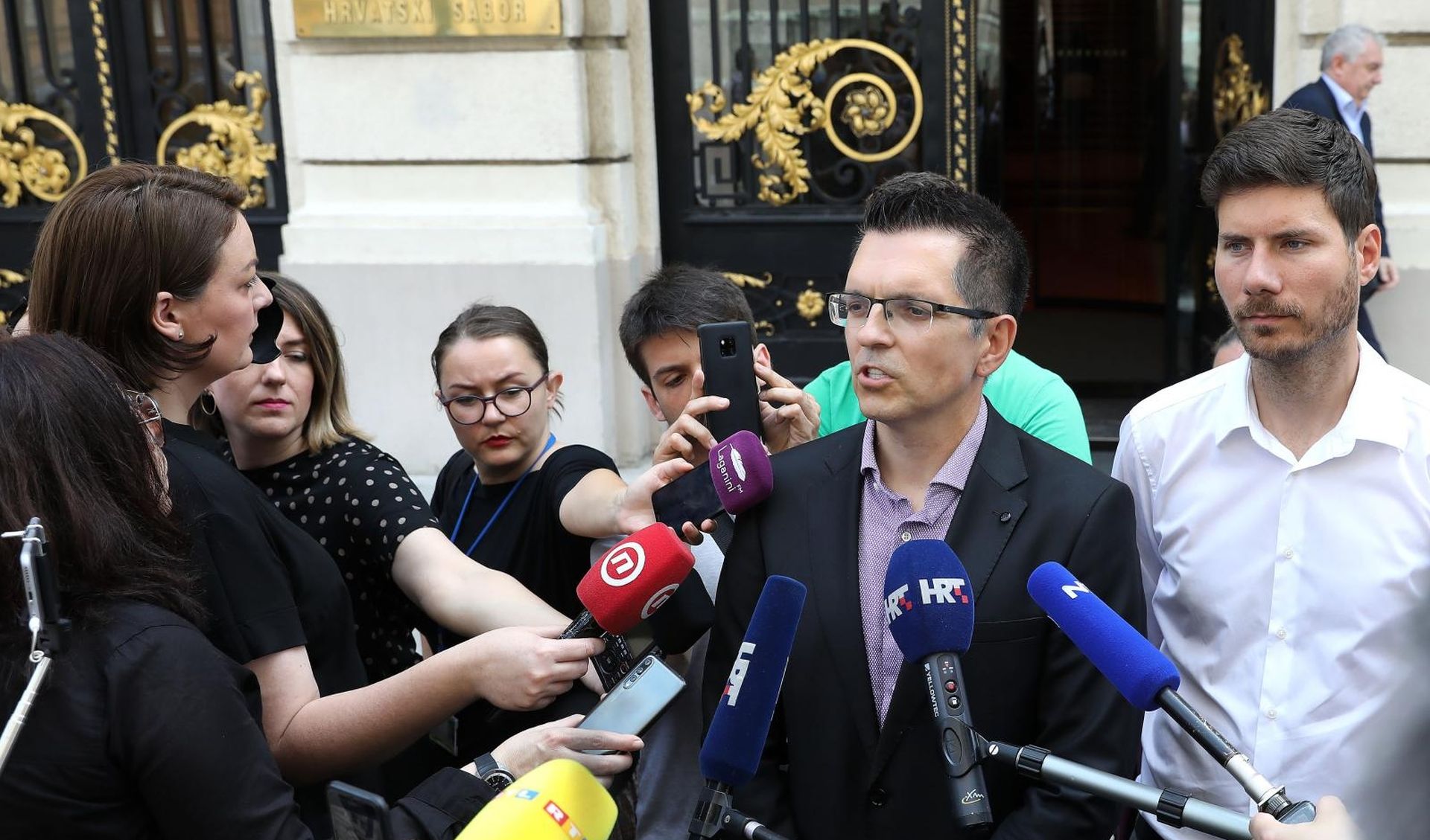 05.06.2019., Zagreb - Zastupnik Branimir Bunjac odrzao je danas konferenciju za medije na kojoj je govorio o stanju i dogadjanjima u Zivom zidu.
Photo: Patrik Macek/PIXSELL