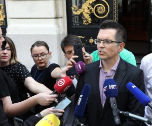 05.06.2019., Zagreb - Zastupnik Branimir Bunjac odrzao je danas konferenciju za medije na kojoj je govorio o stanju i dogadjanjima u Zivom zidu.
Photo: Patrik Macek/PIXSELL