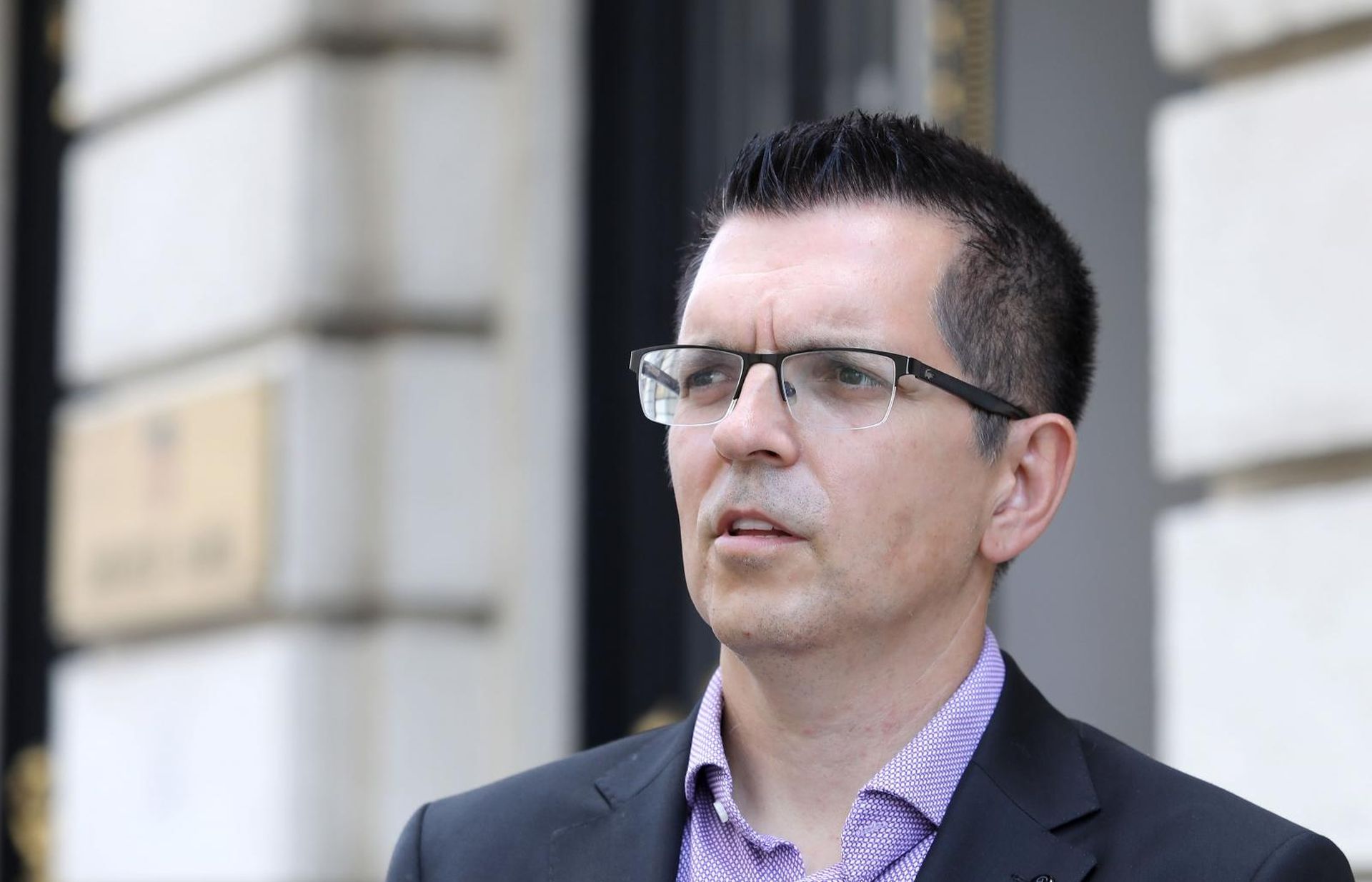 05.06.2019., Zagreb - Zastupnik Branimir Bunjac odrzao je danas konferenciju za medije na kojoj je govorio o stanju i dogadjanjima u Zivom zidu.
Photo: Patrik Macek/PIXSELL