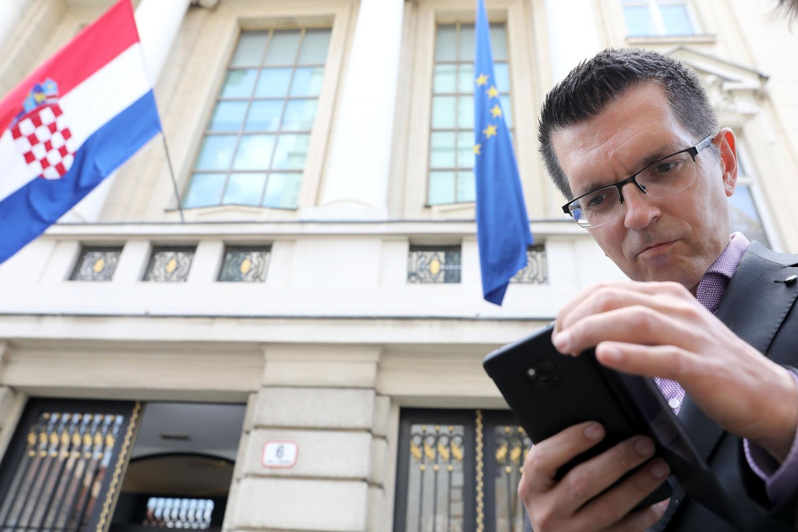 05.06.2019., Zagreb - Zastupnik Branimir Bunjac odrzao je danas konferenciju za medije na kojoj je govorio o stanju i dogadjanjima u Zivom zidu.
Photo: Patrik Macek/PIXSELL