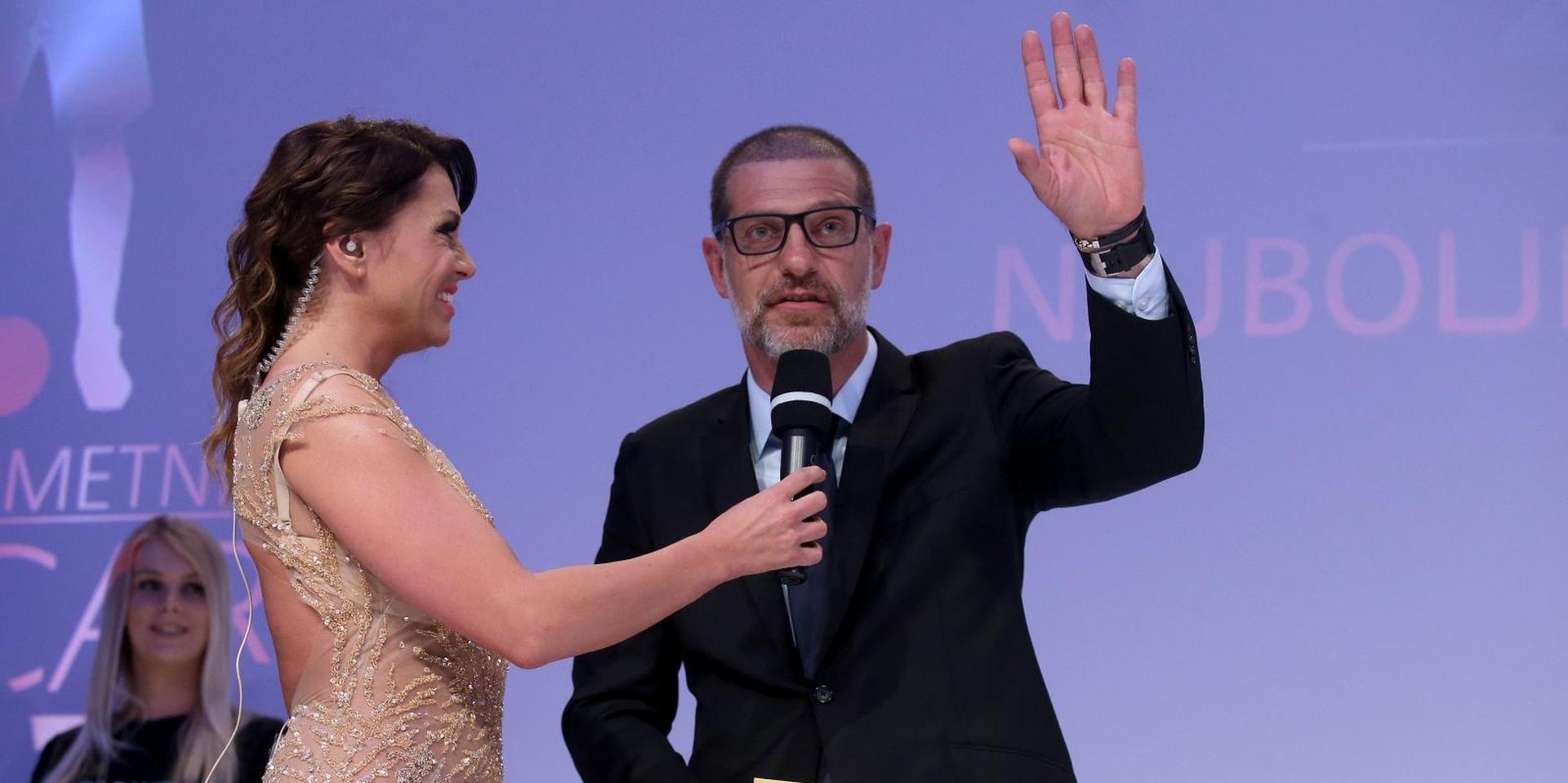 06.06.2016., Zagreb - U hotelu Westin odrzana je dodjela nagrada Nogometni Oscar u organizaciji Nogometnog sindikata Hrvatske i Sportskih novosti. Mila Horvat, Slaven Bilic.
 Photo: Igor Kralj/PIXSELL