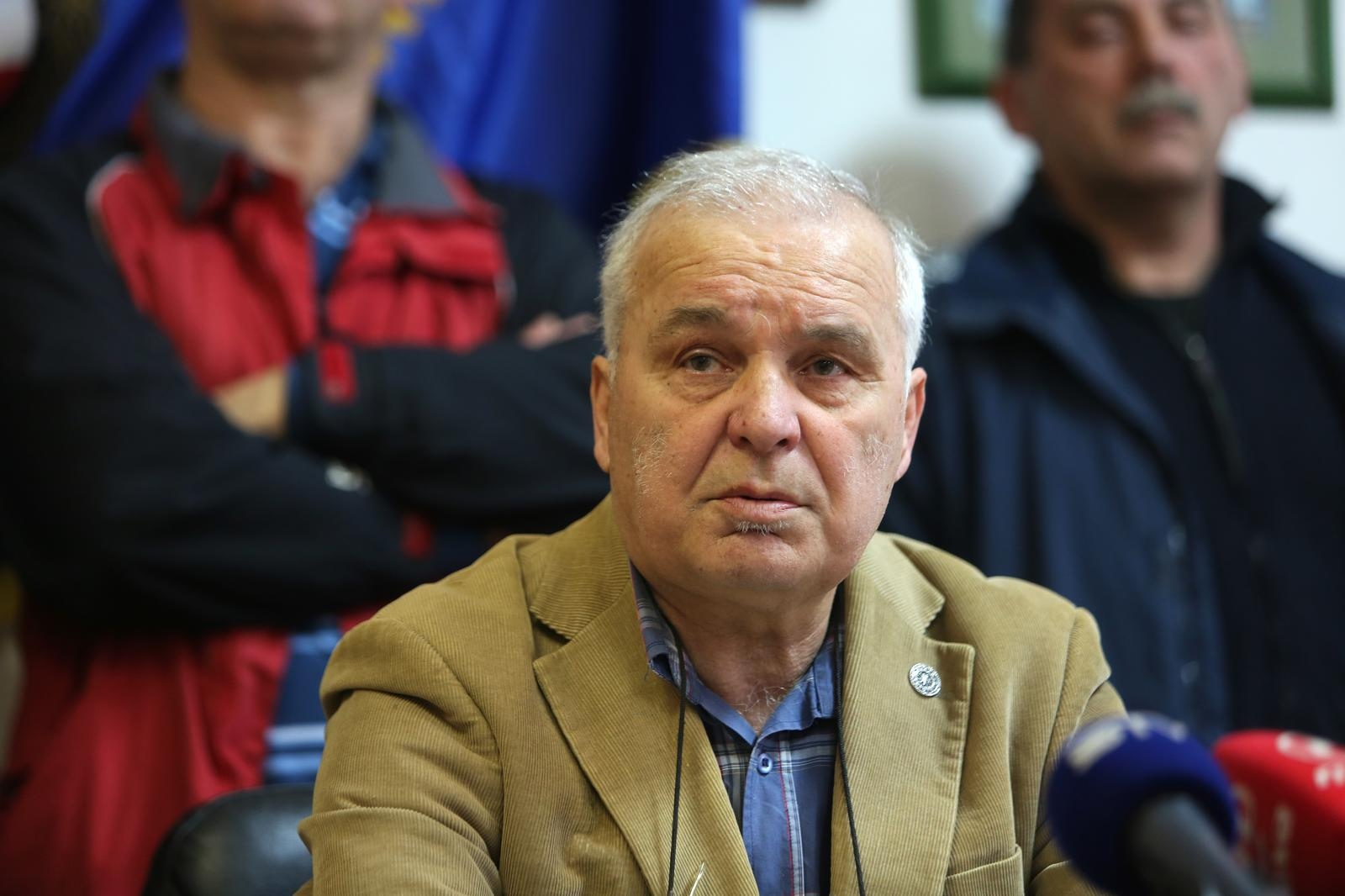 07.03.2016., Vukovar - Zapovjednici obrane Vukovara u razini satnije i bojne 204. Vukovarske brigade te vise braniteljskih i stradalnickih udruga predlozili su za ministra branitelja ili u najmanju ruku za zamjenika ministra Branka Borkovica. Danijel Rehak, predsjednik Hrvatskog drustva logorasa srpskih koncentracijskih logora (HDLSKL). 
Photo: Marko Mrkonjic/PIXSELL