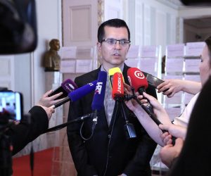 07.06.2019., Zagreb - Zastupnik Branimir Bunjac odrzao je u Saboru konferenciju za medije i objavio da izlazi iz Zivog zida. 
Photo: Patrik Macek/PIXSELL