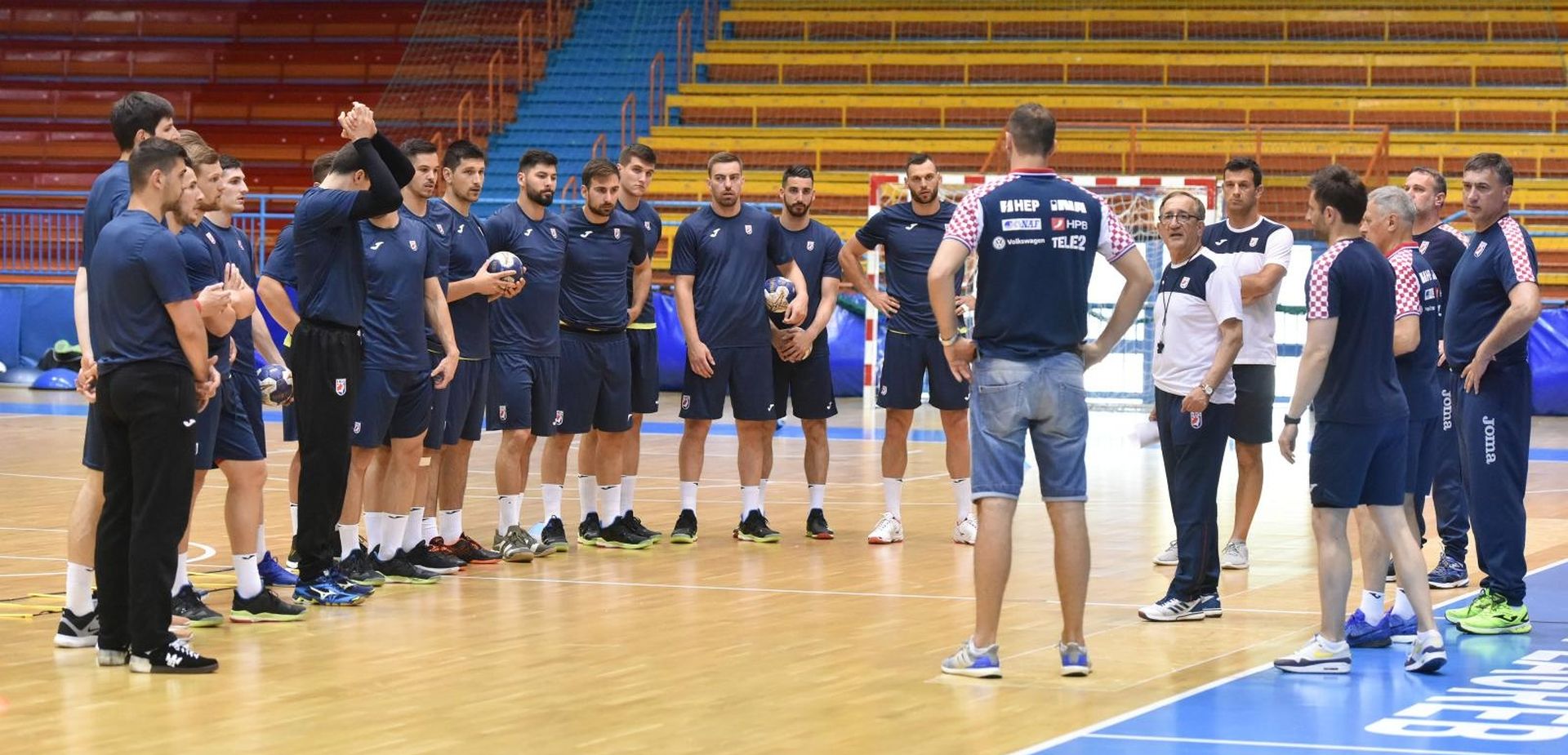 08.06.2019., Zagreb - U Maloj dvorani Doma sportova odrzan je trening Hrvatske muske rukometne reprezentacije.
 Photo:  Davorin Visnjic/PIXSELL