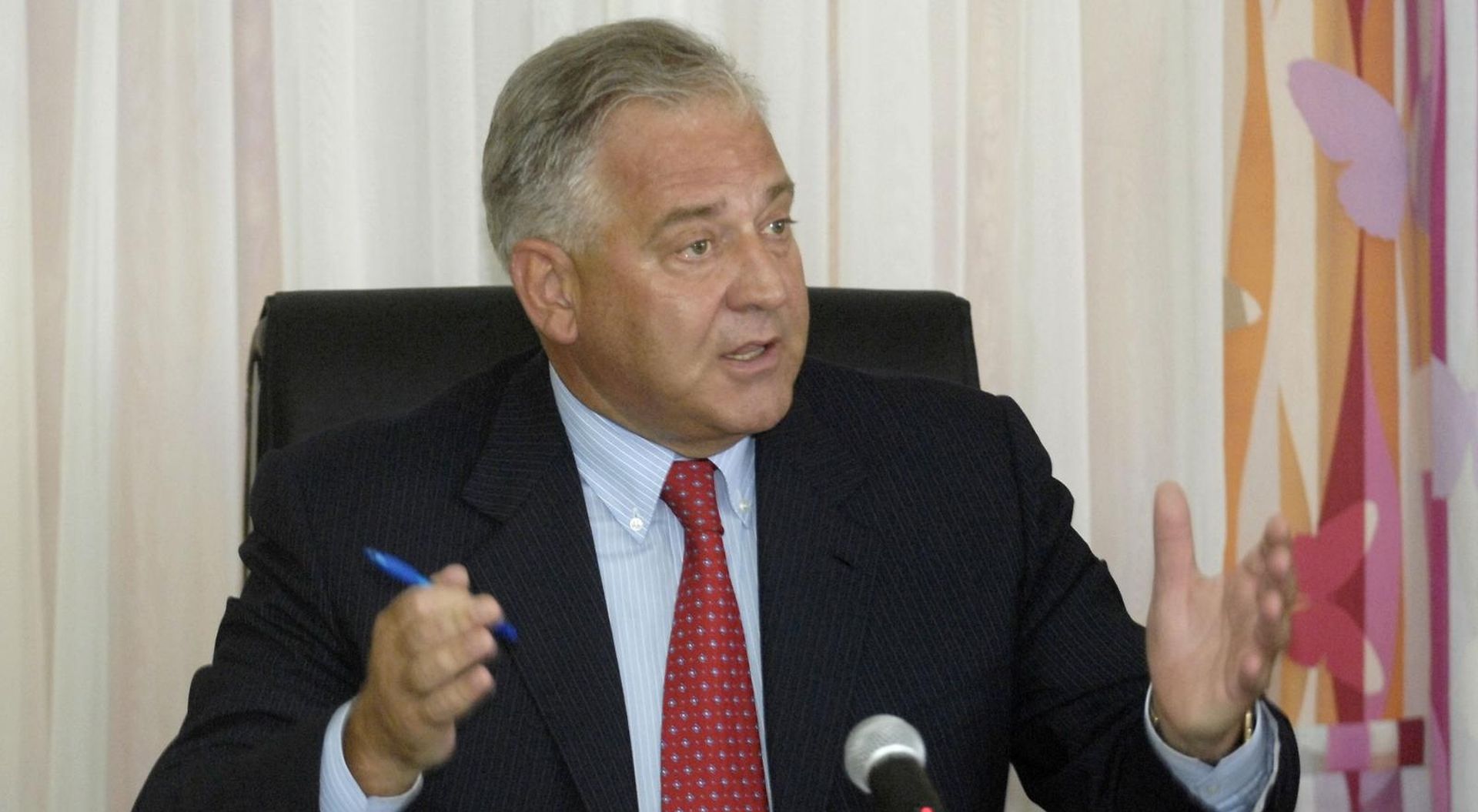 27.08.2008.,Beli Manastir - Hotel Patria,Sjednica predsjednistva  HDZ-a.Predsjednik stranke i Hrvatski premijer Ivo Sanader.
Photo Davor Javorovic/Vecernji list