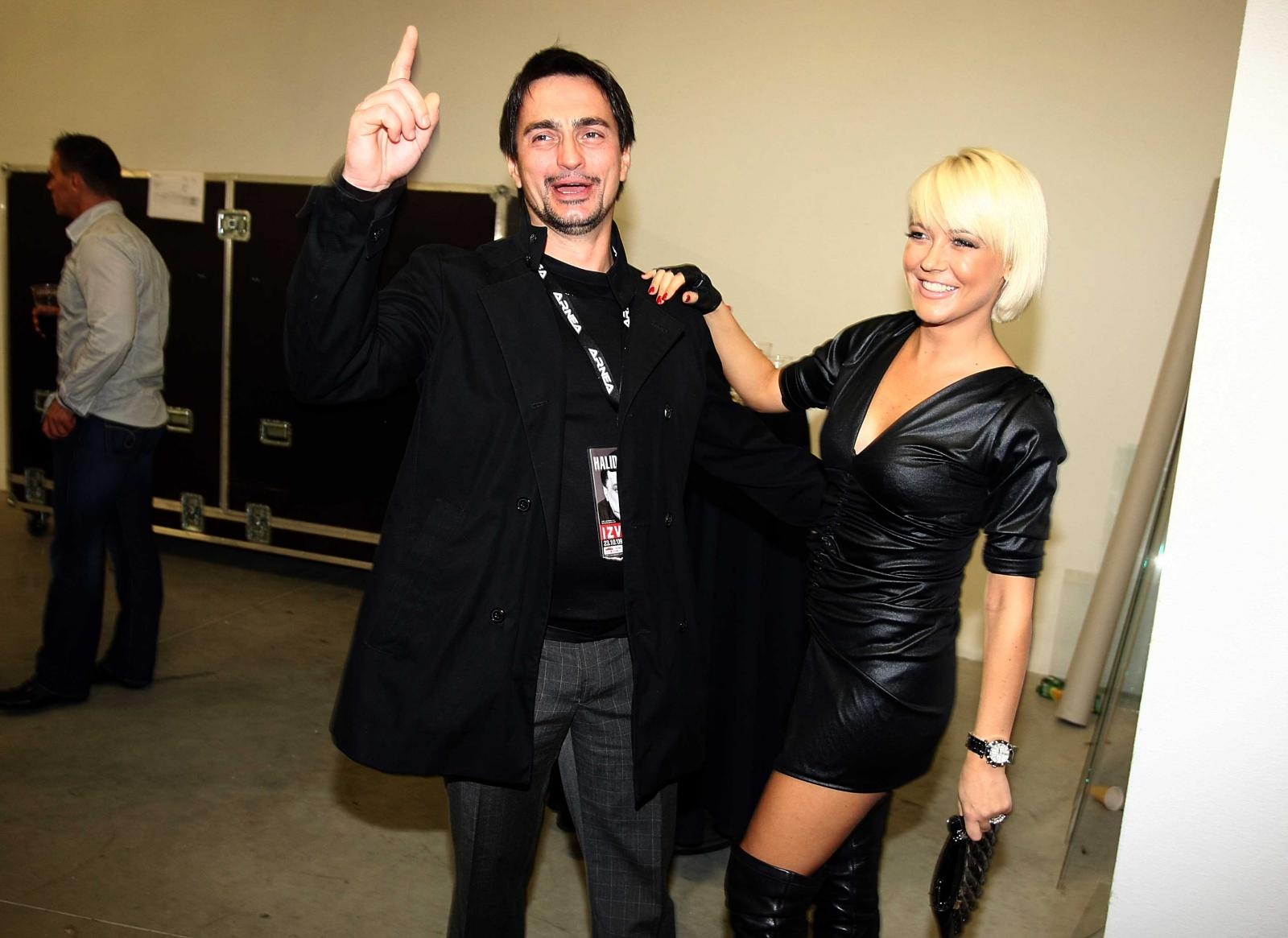 23.10.2009.,Zagreb -  Halid Beslic odrzao koncert u Areni.Josko Cagalj Jole se dobro zabavljao u drustvu Maje Suput.
Photo: Jurica Galoic/24sata