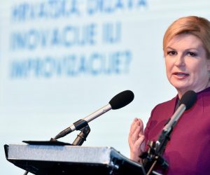 10.06.2019., Zagreb - U Hotelu Westin Hrvatska udruga poslodavaca odrzala je svoj tradicionalni godisnji skup Dan poduzetnika. Kolinda Grabar Kitarovic
Photo: Davorin Visnjic/PIXSELL
