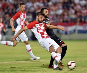 11.06.2019., stadion NK Varazdin, Varazdin - Prijateljska utakmica, Hrvatska - Tunis.Bruno Petkovic , Ghailene Chaalali
Photo: Vjeran Zganec Rogulja/PIXSELL