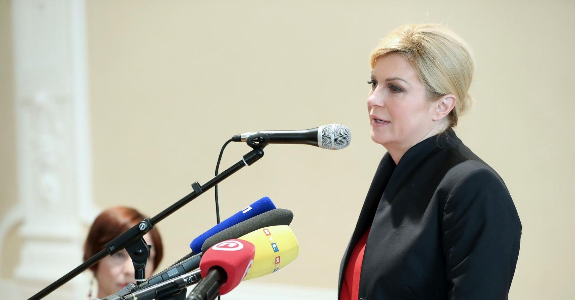 12.06.2019., Zagreb - Hrvatski glazbeni zavod. Promocija knjige Nestali 2, autorica Romane Bilesic i Danijele Mikole. Kolinda Grabar Kitarovic. Photo: Sanjin Strukic/PIXSELL