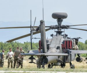 12.06.2019., Zemunik - Povodom odrzavanja multinacionalne vojne vjezbe Swift Response 19, u vojarni "Pukovnik Mirko Vukusic" u Zemuniku nalazi se vojna oprema britanskih i francuskih oruzanih snaga koja se koristi za provodjenje vojne vjezbe SR19. Trenutno se u vojarni nalazi vise od 500 pripadnika britanskih i francuskih oruzanih snaga s oko 170 vozila i 15 helikoptera, kao i deset pripadnika Hrvatske vojske s tri vozila. Britanske zracne snage stigle su u Zemunik s helikopterima CH-17 Chinook, AH-64 Apache i AW-159 Wildcat, a francuske zracne snage predstavljaju helikopteri NH 90 Caiman te EC-665 Tiger. 
Photo: Dino Stanin/PIXSELL