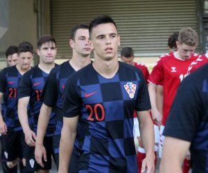 12.06.2019. , Pula - Stadion Aldo Drosina. Prijateljska medjunarodna nogometna utakmica U-21, Hrvatska-Danska. Nikola Moro
Photo: Goran Kovacic/PIXSELL