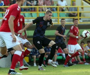 12.06.2019. , Pula - Stadion Aldo Drosina. Prijateljska medjunarodna nogometna utakmica U-21, Hrvatska-Danska. Toma Basic
Photo: Goran Kovacic/PIXSELL