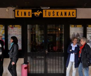 13.04.2017., Zagreb - Hrvatski filmski savez i kino Tuskanac pokrenuli akciju "Daj mi kino! 2" kojom se bore za ocuvanje Kina Tuskanac. 
Photo: Marko Lukunic/PIXSELL