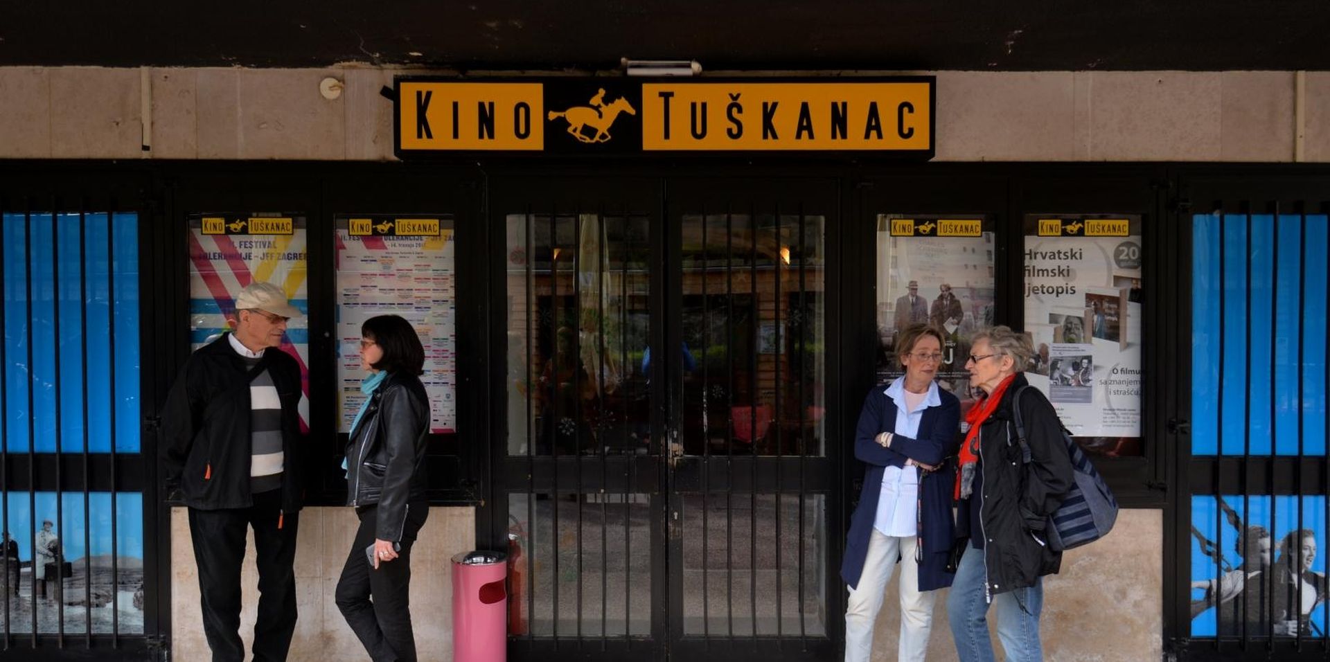 13.04.2017., Zagreb - Hrvatski filmski savez i kino Tuskanac pokrenuli akciju "Daj mi kino! 2" kojom se bore za ocuvanje Kina Tuskanac. 
Photo: Marko Lukunic/PIXSELL