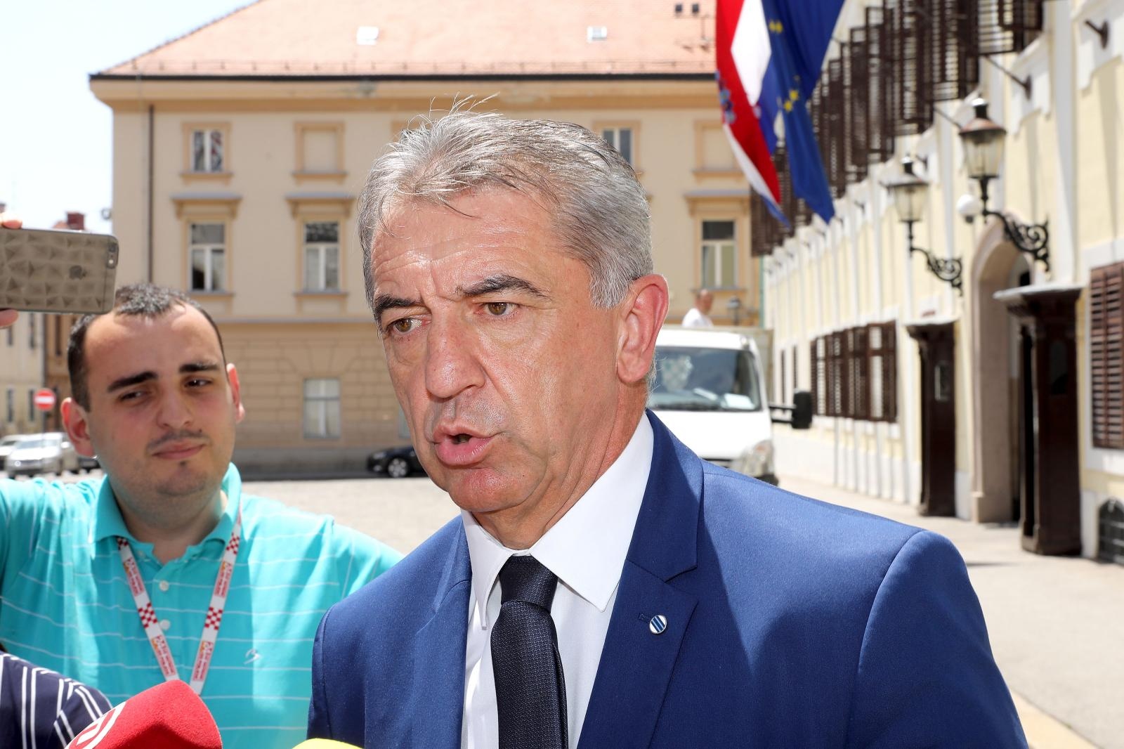 13.06.2019., Zagreb - Zupan Darko Milinovic dosao je u Banske dvore na razgovor s premijerom o isplati placa u Licko senjskoj zupaniji. Photo: Patrik Macek/PIXSELL