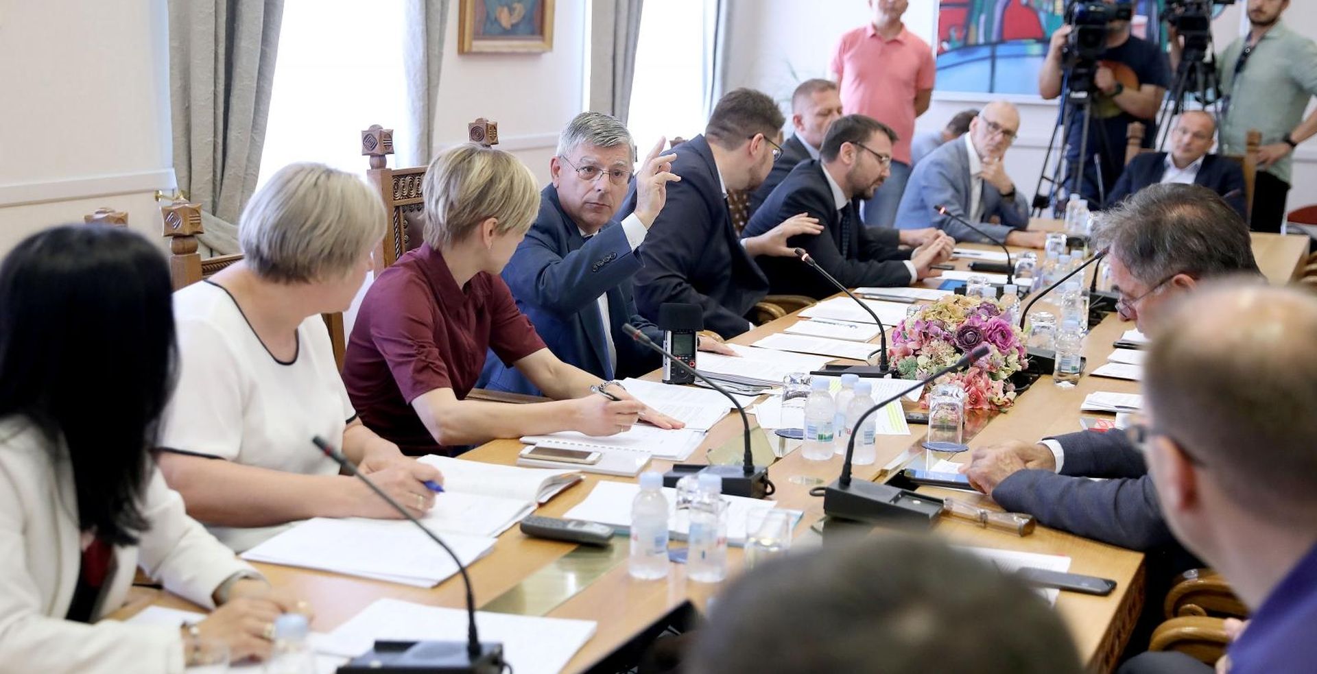 14.06.2019., Zagreb - Odbor za ustav poslovnik i politicki sustav skinuo je sa dnevnog reda tocku o izuzecu predsjednice povjerenstva za sprjecavanje sukoba interesa, nakon cekga je oporba napustila sjednicu.
Photo: Patrik Macek/PIXSELL