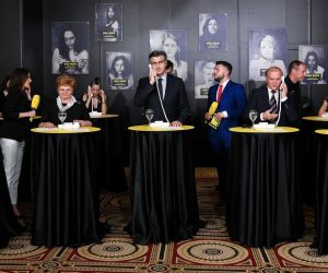 14.06.2019. Zagreb - U hotelu Esplanade odrzana humanitarna vecer #SPASIME. Fond #SPASIME pruza pomoc zrtvama obiteljskog nasilja. Jelena Veljaca, Nada Murganic, Andrej Plenkovic, Drazen Bosnjakovic  Photo: Josip Regovic/PIXSELL