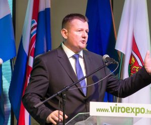 15.03.2019., Virovitica - Otvorenje 24. medjunarodnog sajma gospodarstva, obrtnistva i poljoprivrede Viroexpo. Gradonacelnik Virovitice Ivica Kirin. 
Photo: Dubravka Petric/PIXSELL