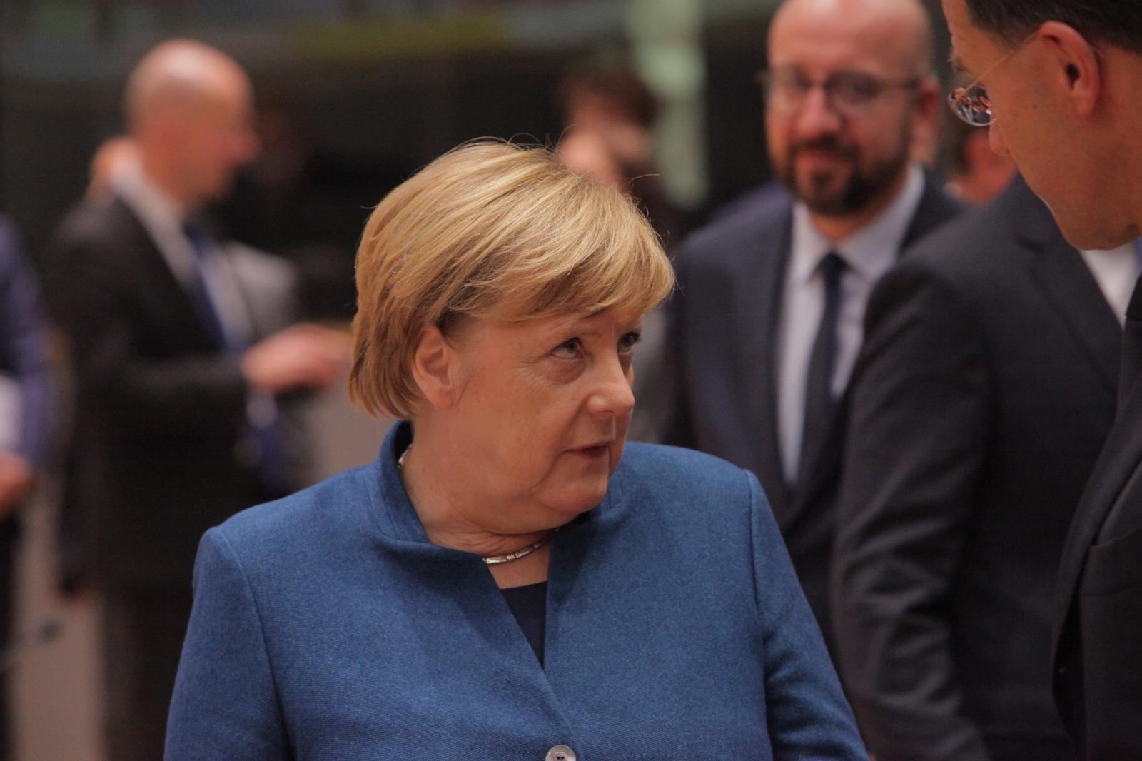 17.10.2018., Bruxelles, Belgija - Njemacka kancelarka Angela Merkel na pocetku sastanka Europskog vijeca u Bruxellesu. 

Photo: Tomislav Krasnec/PIXSELL