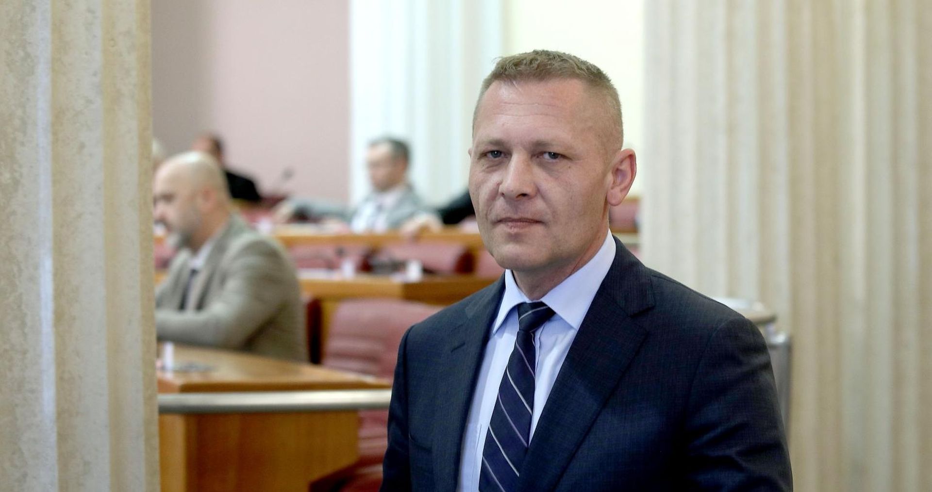 Zagreb: Točno u podne zastupnici su započeli s glasovanjem o raspravljenim točkama 20.02.2019., Zagreb - Tocno u podne zastupnici su poceli glasovanje o raspravljenim tockama, medju kojima je i zakon o privatizaciji Ine. Kreso Beljak.
Photo: Patrik Macek/PIXSELL