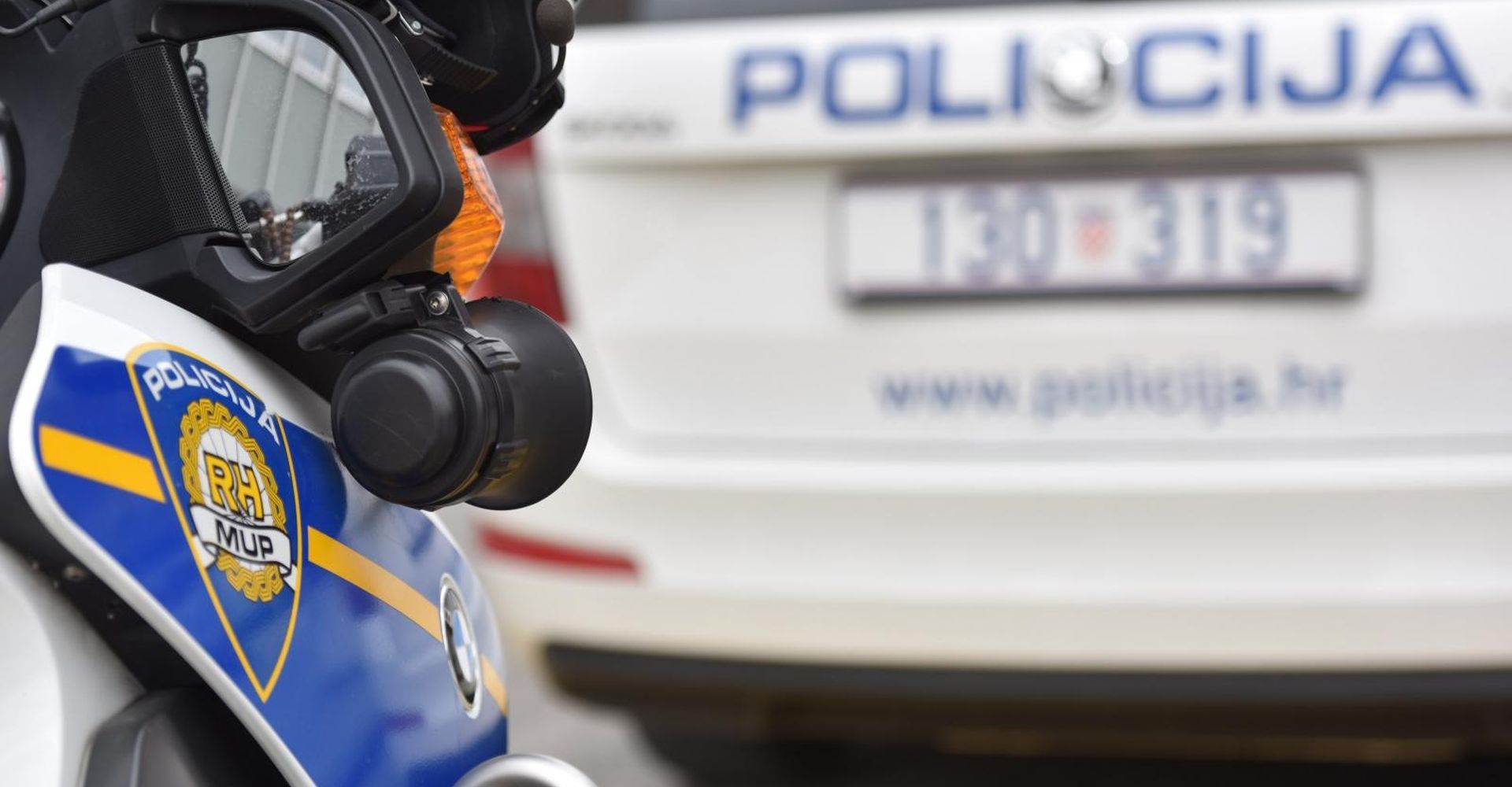 20.03.2017., Sibenik -
Policijske oznake na sluzbenim vozilima.
Photo: Hrvoje Jelavic/PIXSELL