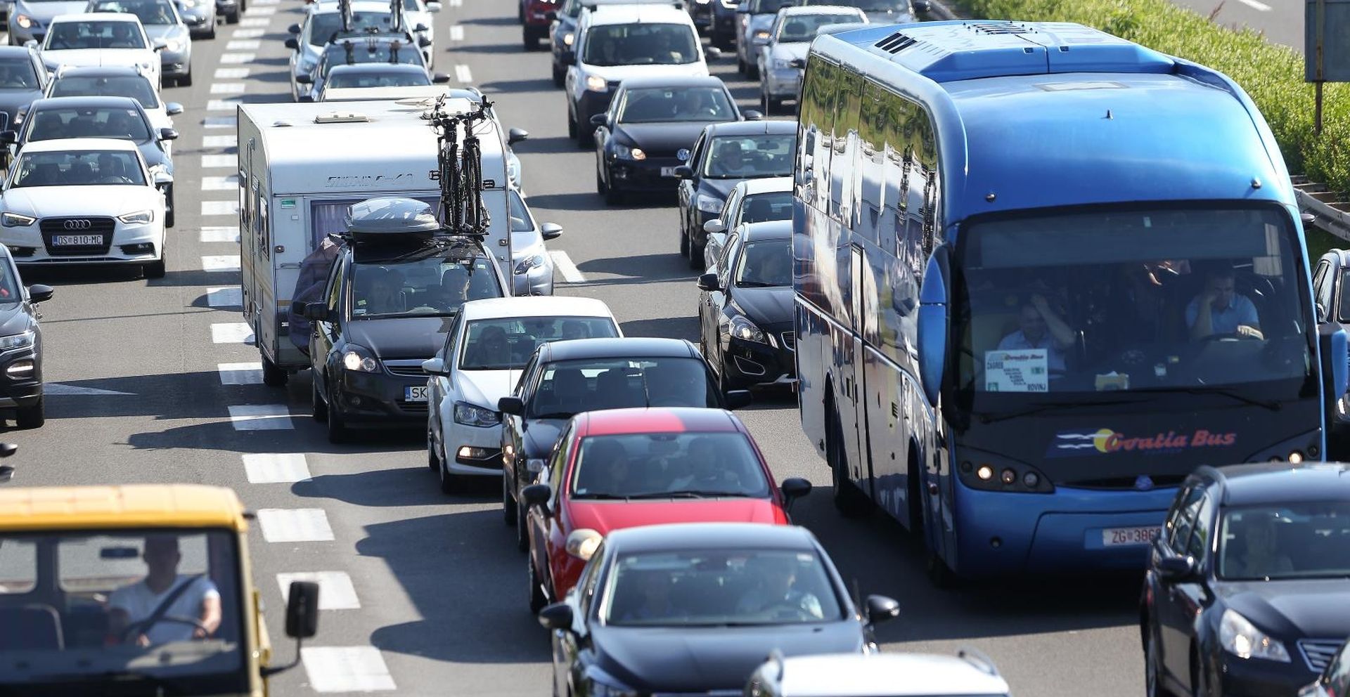 20.06.2019., Zagreb - Velike guzve na naplatnoj postaji Lucko u smjeru mora.
Photo: Luka Stanzl/PIXSELL