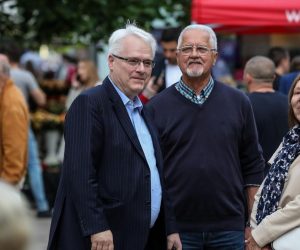 23.05.2019., Zagreb - SDP sa svojim kandidatkinjama i kandidatima za Europski parlament na Cvjetnom trgu odrzao svoj pretposljednji zavrsni predizborni skup. Ivo Josipovic. 
Photo: Jurica Galoic/PIXSELL