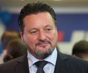 26.05.2019. , Zagreb -  Docek izbornih rezultata u sredisnjici HDZ-a na Trgu zrtava fasizma. Lovro Kuscevic. Photo: Marko Prpic/PIXSELL