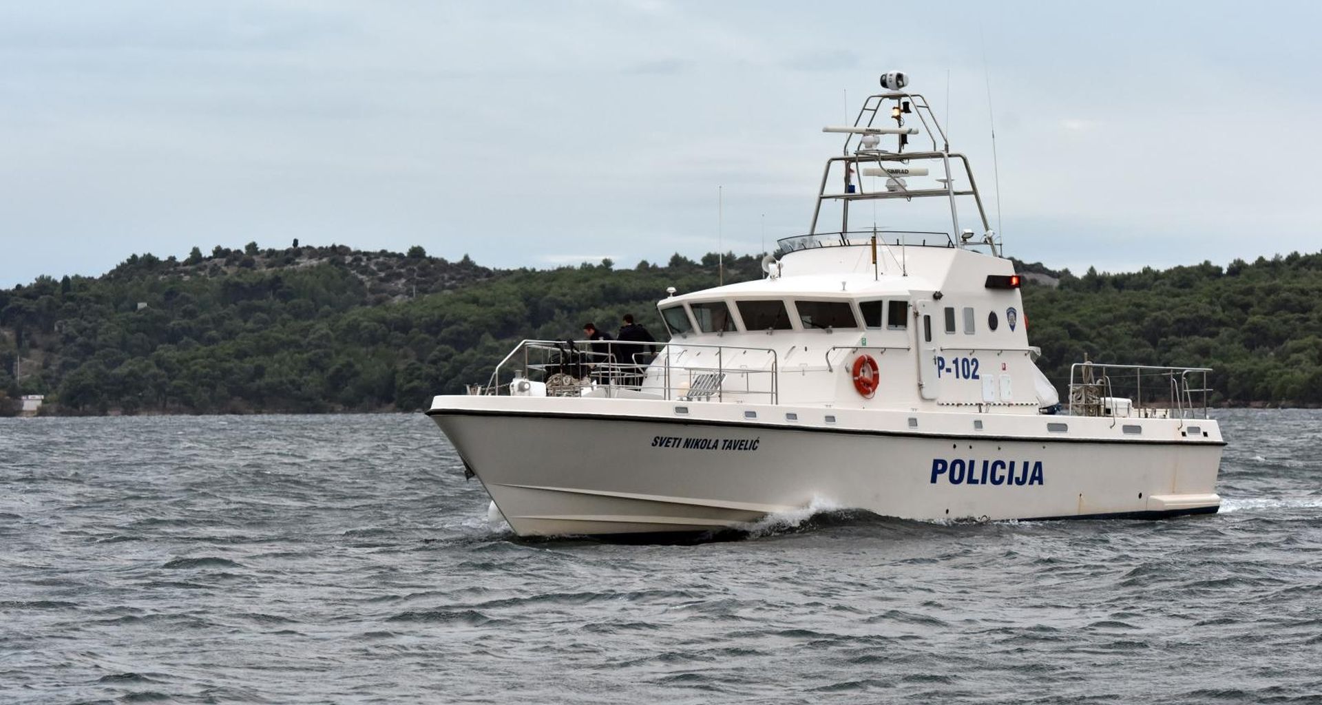 Šibenik: Pomorska policija unatoč lošem vremenu plovi morem 28.11.2018., Sibenik - 
Pomorska policija unatoc losem vremenu obavlja svakodnevne zadatke.
 Photo: Hrvoje Jelavic/PIXSELL