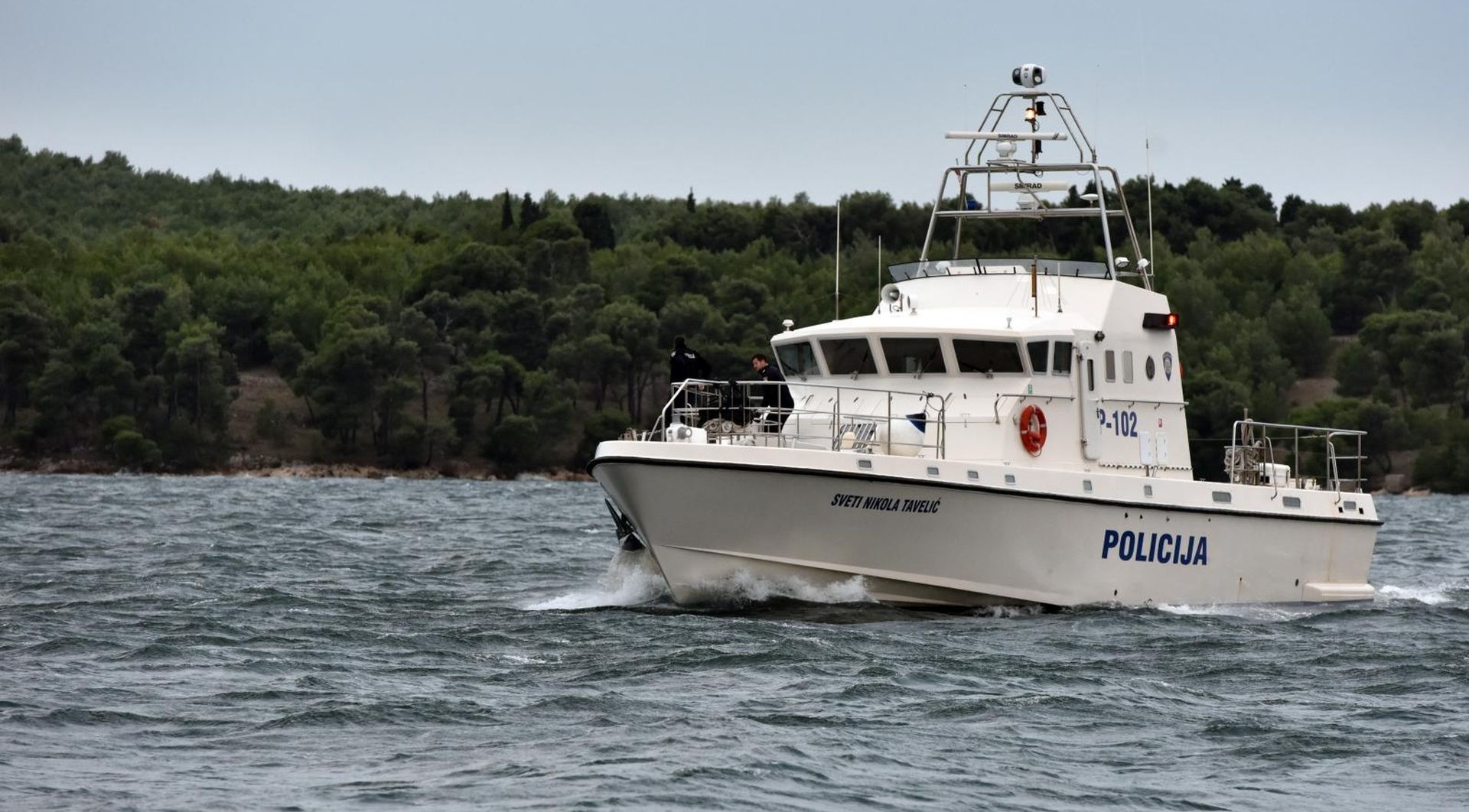 Šibenik: Pomorska policija unatoč lošem vremenu plovi morem 28.11.2018., Sibenik - 
Pomorska policija unatoc losem vremenu obavlja svakodnevne zadatke.
 Photo: Hrvoje Jelavic/PIXSELL