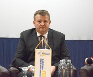 Virovitica: Regionalni dani EU fondova u organizaciji Poslovnog dnevnika  31.01.2019., Virovitica - U organizaciji Poslovnog dnevnika odrzani su Regionalni dani EU fondova u Centru kulture. Panel diskusija.  Ivica Kirin. 
Photo: Damir Spehar/PIXSELL