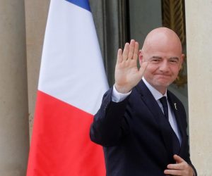 FIFA President Gianni Infantino arrives for a meeting at the Elysee Palace in Paris FIFA President Gianni Infantino arrives for a meeting at the Elysee Palace in Paris, France, June 4, 2019.  REUTERS/Philippe Wojazer PHILIPPE WOJAZER