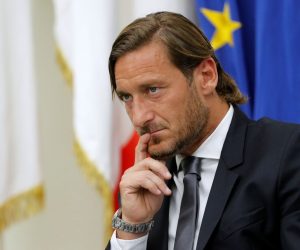 AS Roma Press Conference - Francesco Totti Soccer Football - AS Roma Press Conference - Francesco Totti - Coni Palace, Rome, Italy - June 17, 2019   AS Roma's Francesco Totti during a press conference   REUTERS/Remo Casilli REMO CASILLI