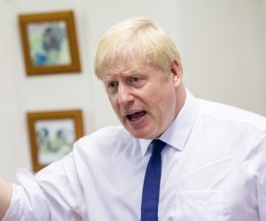 epa07682633 Boris Johnson, leadership candidate for Britain's Conservative Party, speaks at a campaign event in Crooklands, Cumbria, Britain, 29 June 2019. Johnson is one of two Conservative Party candidates along with Jeremy Hunt who are vying to be Britain's next Prime Minister. The winner will be announced on 23 July.  EPA/PETER POWELL / POOL .