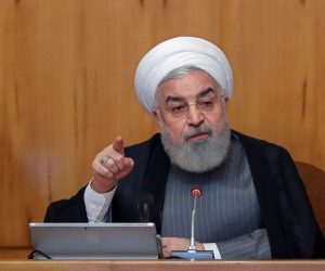 epa07691187 A handout photo made available by Iran's presidential office shows Iranian President Hassan Rouhani speaking during a cabinet meeting in Tehran, Iran, 03 July 2019. According to media reports, Rouhani issued an ultimatum to the remaining signatories of the landmark 2015 nuclear deal saying that Iran vowed to end all limitations on uranium enrichment after 07 July 2019 if its demands are not met.  EPA/IRANIAN PRESIDENCY OFFICE HANDOUT  HANDOUT EDITORIAL USE ONLY/NO SALES