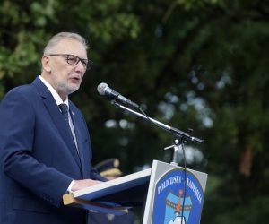 Zagreb, 13.07.2019 - Na Policijskoj akademiji održala se svečanost povodom završetka školovanja 14. naraštaja polaznika Policijske škole "Josip Jović".   Foto HINA/ Daniel KASAP/ dkas
