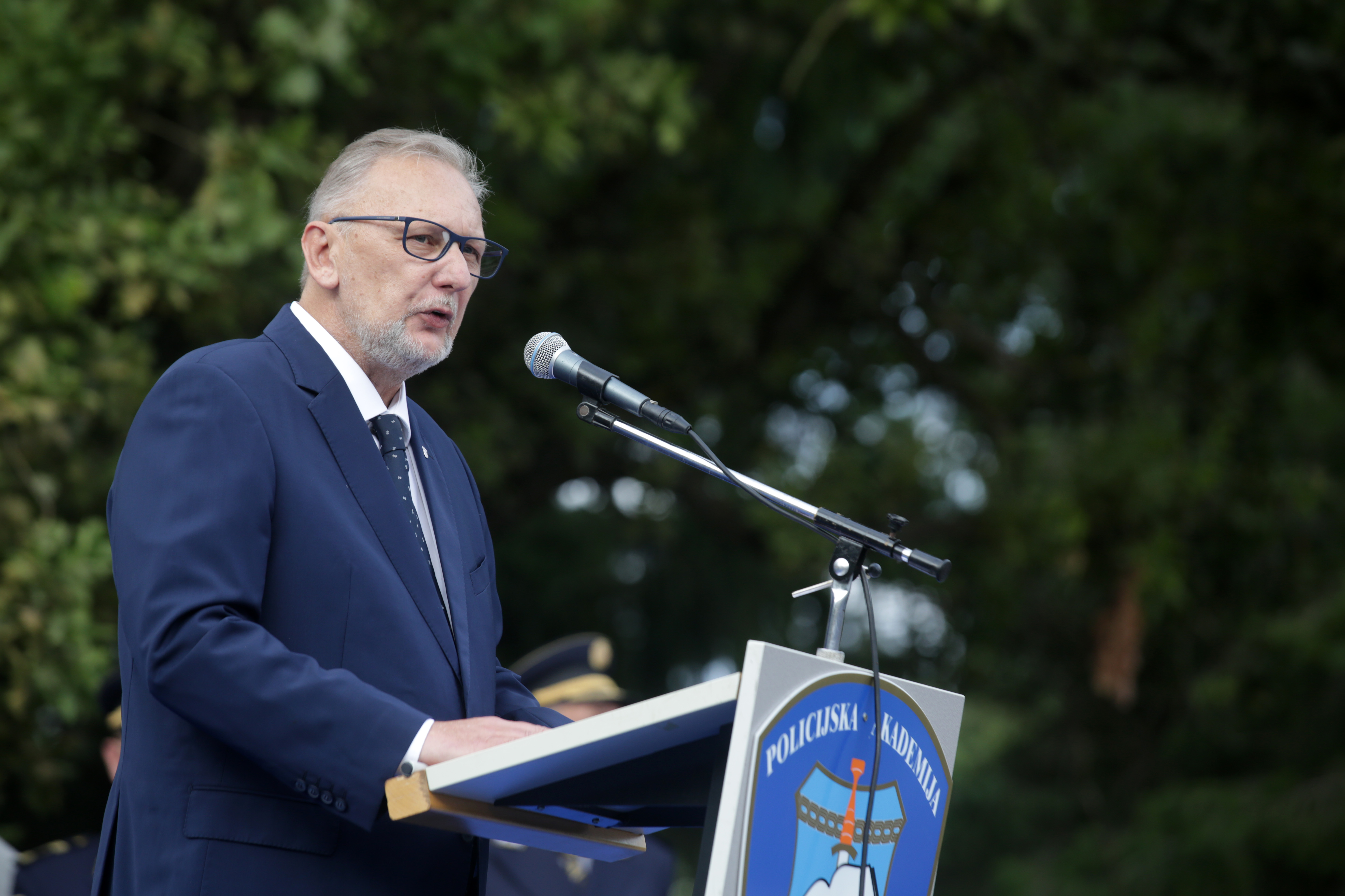 Zagreb, 13.07.2019 - Na Policijskoj akademiji održala se svečanost povodom završetka školovanja 14. naraštaja polaznika Policijske škole "Josip Jović".   Foto HINA/ Daniel KASAP/ dkas