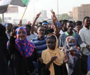 epa07715027 Sudanese people march to mark the 40th Day after death of protesters killed during the sit-in outside army headquarters in Khartoum, Sudan, 13 July 2019. Scores of protesters were killed in a raid on the sit-in camp outside the army headquarters in Khartoum on 03 June. Hundreds of protesters marched on 13 July calling for justice and fair investigation in the killings that left a number of victims ranging between 128 people according to civil groups and 61 according to official figures.  EPA/MARWAN ALI