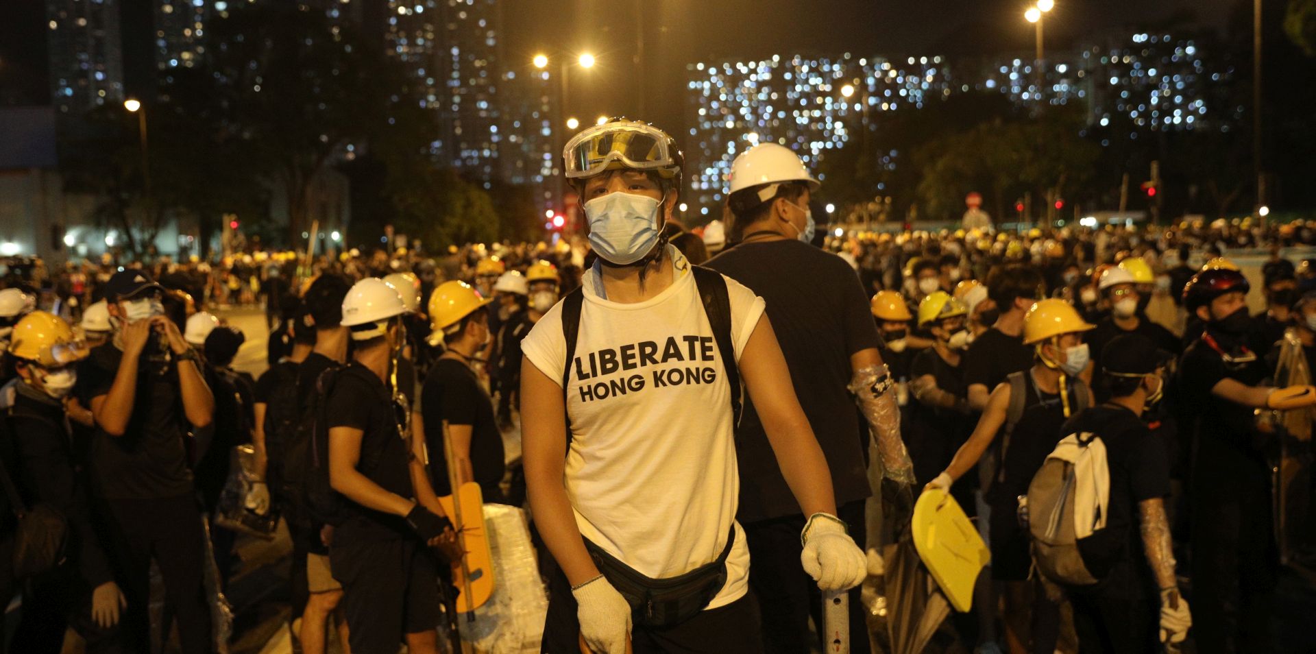 epa07716456 Anti-extradition bill protesters gather during a rally in Shatin, Hong Kong, China, 14 July 2019. Spurred by the momentum of the anti-extradition movement, the protesters are demanding the complete withdrawal of the extradition bill, which would have allowed the transfer of fugitives to mainland China, and unconditional release of all arrested protesters among other demands.  EPA/JEROME FAVRE