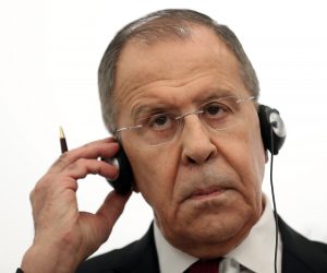 epa07725025 Russia's Foreign Minister Sergei Lavrov attends the Petersburg Dialogue at the Petersberg near Bonn, Germany, 18 July 2019.  EPA/FRIEDEMANN VOGEL