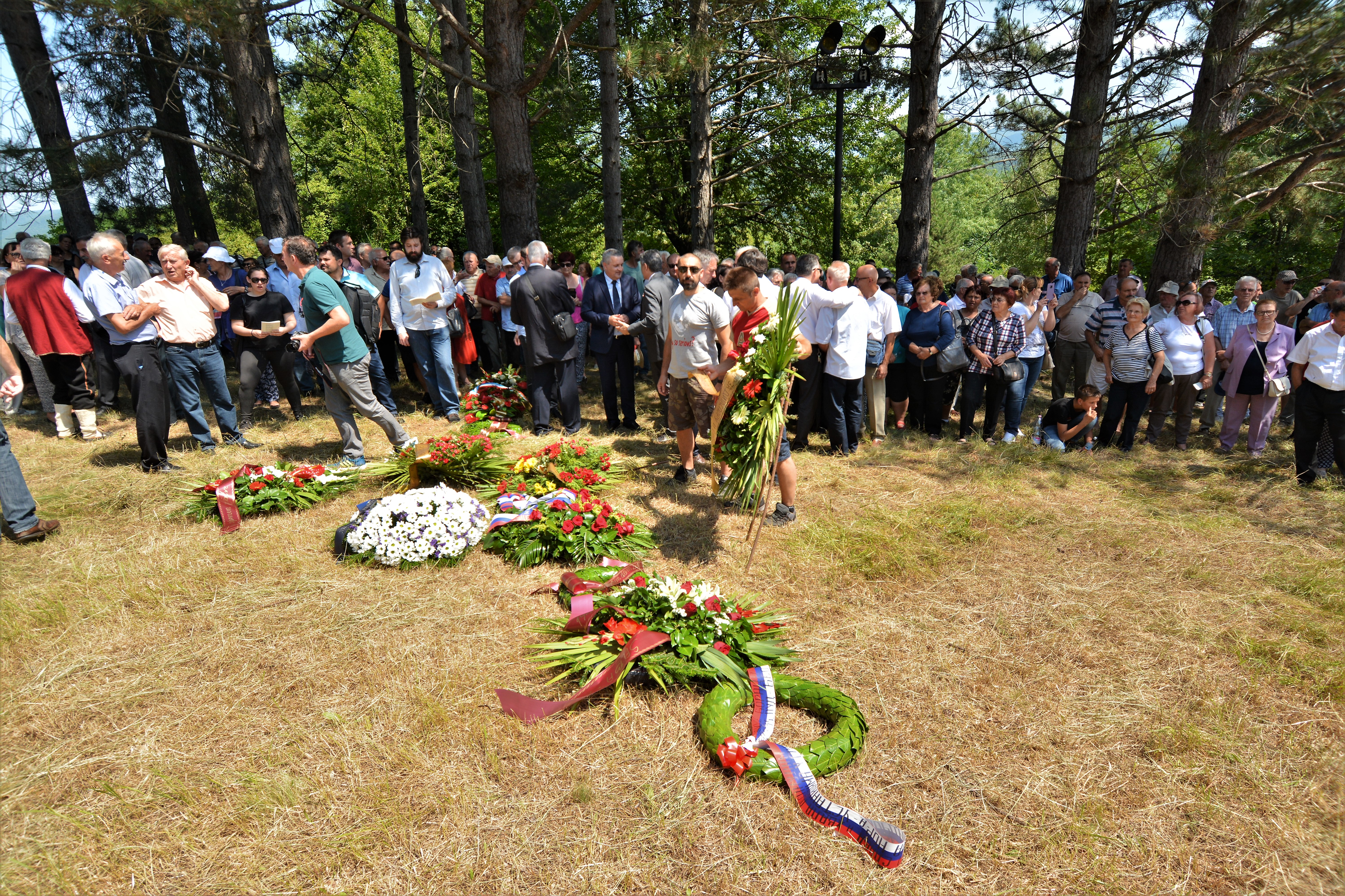Srb, 27.7.2019. - Srpsko narodno vijeće (SNV) i Savez antifašističkih boraca i antifašista RH (SABA RH) obilježili su Dan ustanka naroda Hrvatske u Srbu. 
foto HINA/ Mladen VOLARIĆ/ ml