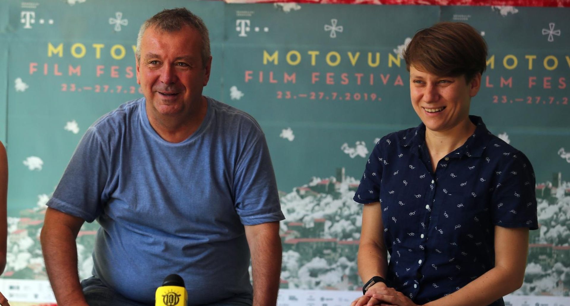 01.07.2019., Zagreb - Art park, predstavljanje ovogodisnjeg Motovun film festivala. Igor Mirkovic, Milena Zajovic. 
Photo: Dalibor Urukalovic/PIXSELL