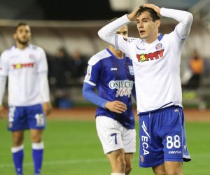 01.03.2016., stadion Poljud, Split - MAXtv 1. HNL, 25. kolo, HNK Hajduk - NK Osijek. Frane Vojkovic nakon promasaja. 
Photo: Ivo Cagalj/PIXSELL